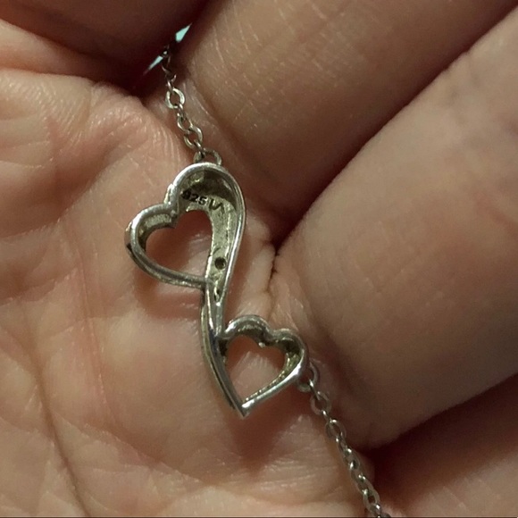 Sterling Silver Infinity Heart Necklace - Picture 4 of 6